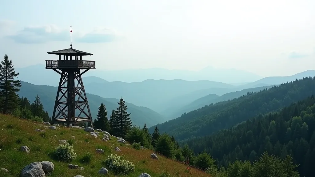 Rozhledna s výhledem na krajinu